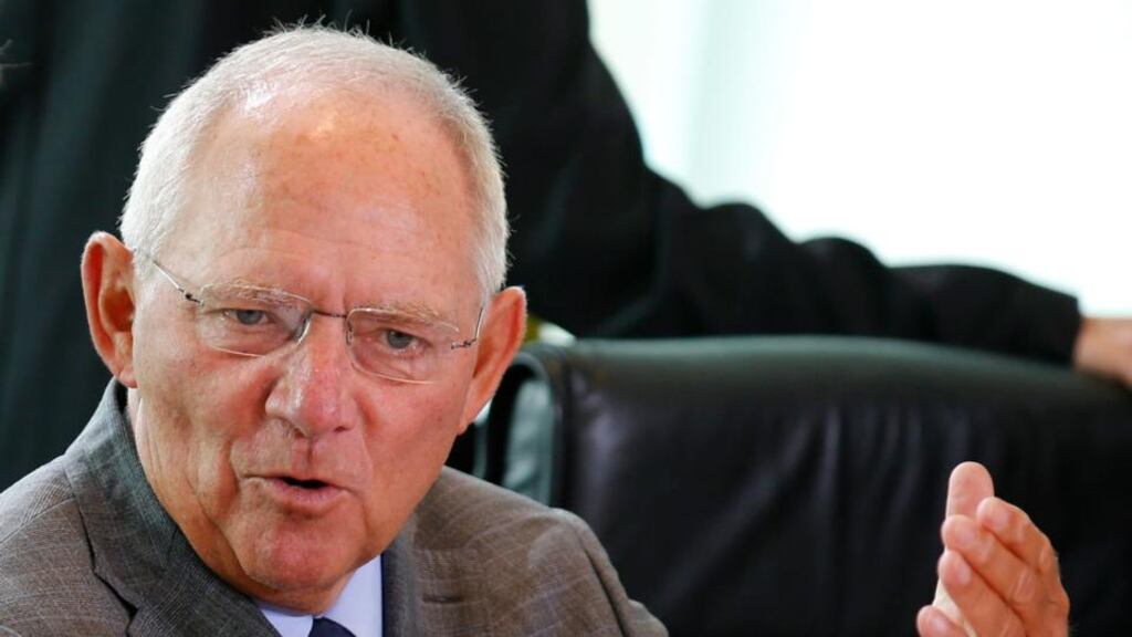 German finance minister Wolfgang Schäuble’s suggestion that Greece would need a third bailout put the euro crisis on the election campaign agenda. Photograph: Fabrizio Bensch/Reuters