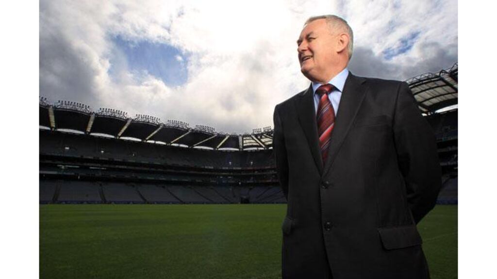 Outgoing GAA president Christy Cooney gave a thought-provoking sppech to Annual Congrass in Mullingar last night. Photograph: Donall Farmer/Inpho