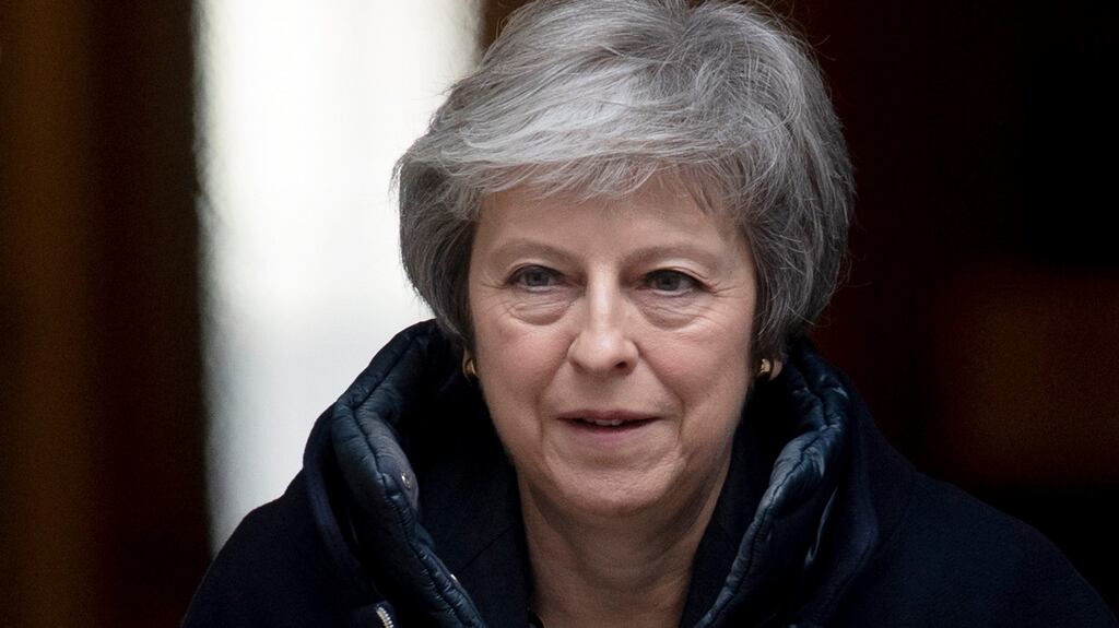 British prime minister Theresa May will host Northern Irish businesspeople at 10 Downing Street today. Photograph: Will Oliver/EPA