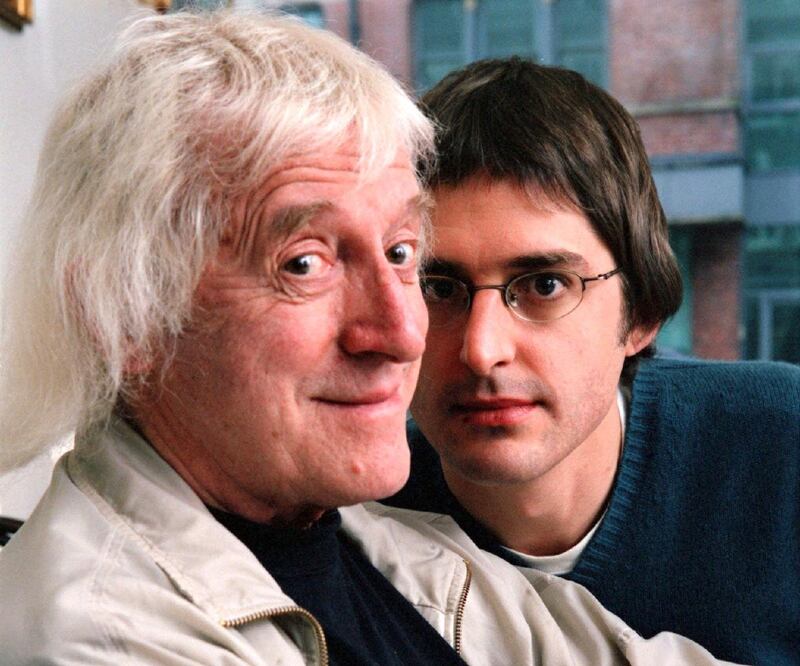 Louis Theroux with Jimmy Savile. Photogrph: BBC PR shot