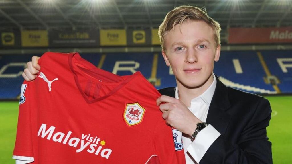 Cardiff City’s new signing Mats Moller who has moved from Molde to the Welsh club. Photo: Pete Thomas/Cardiff City FC/PA