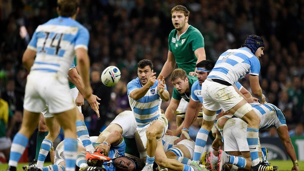 Ireland are now sixth in the World Rugby rankings. Photograph: EPA