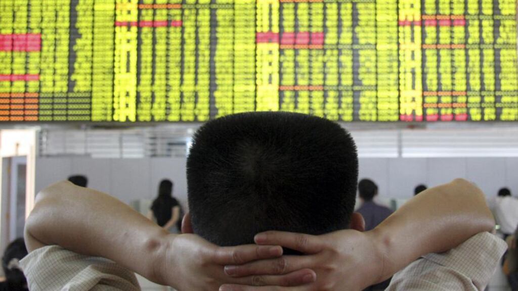 A report also showed that China’s manufacturing industry had unexpectedly contracted. Photograph: Reuters
