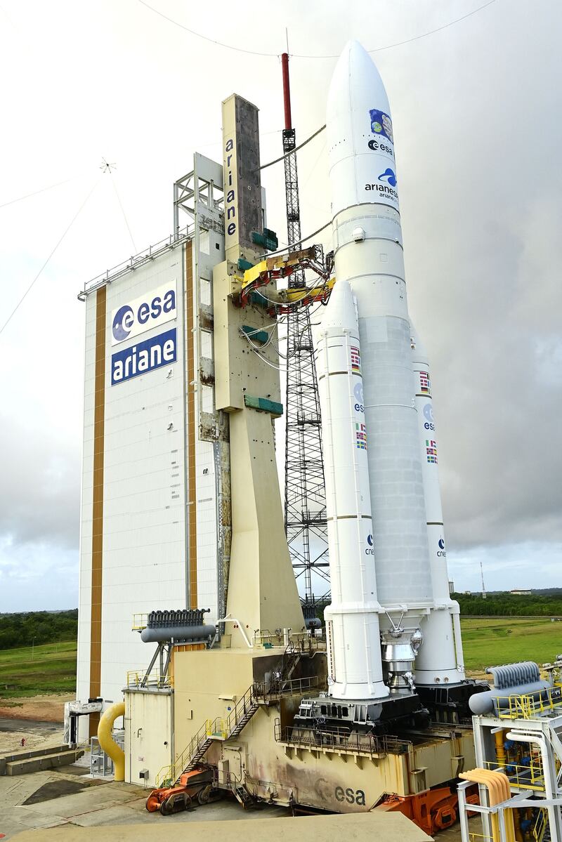 The Ariane 5 launching site in Kourou, French Guiana. Photograph: Didier Lebrun