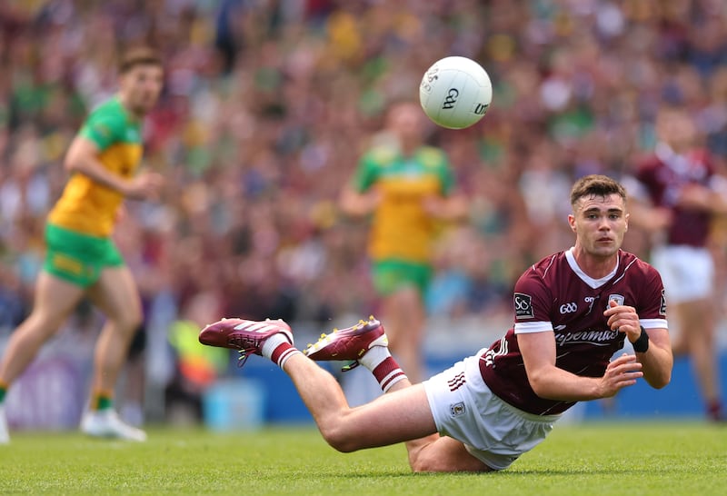 Galway’s Seán Ó Maoilchiaráin: an athletic and consistent player. Photograph: James Crombie/Inpho