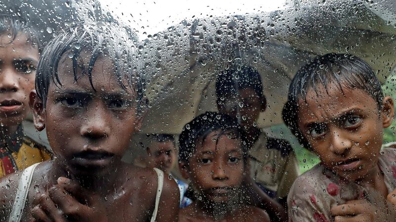 Rohingya refugee children in a camp in Cox’s Bazar, Bangladesh. File photograph: Cathal McNaughton/Reuters