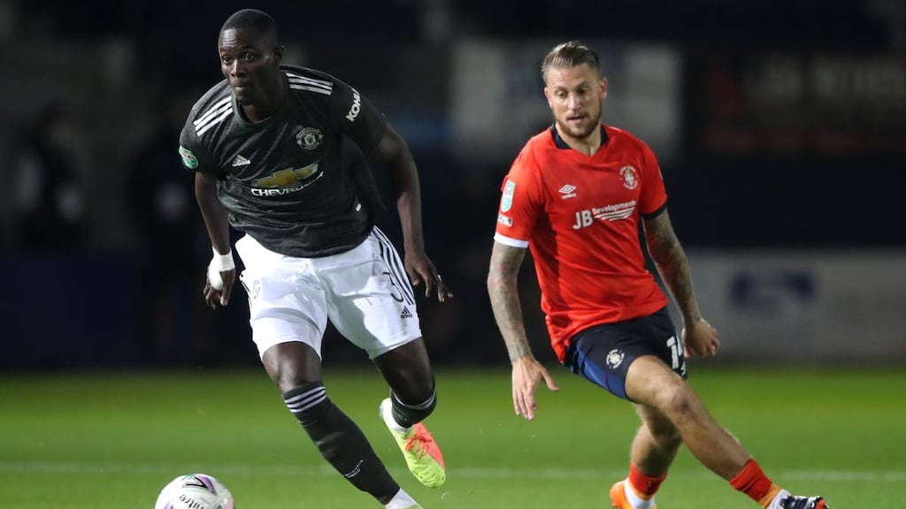 Eric Bailly could replace Eric Lindelof in the Manchester United defence for the trip to Brighton at lunchtime on Saturday. Photograph: Nick Potts/Getty Images