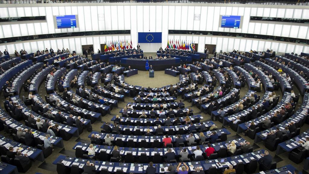Jean-Claude Juncker delivering a speech to the European Parliament in 2016. Photograph: Jasper Juinen/Bloomberg