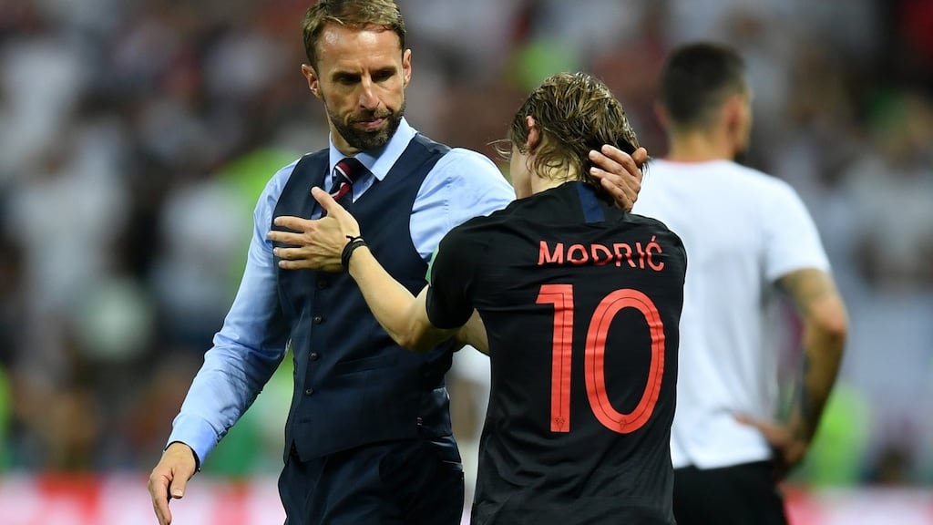 Luka Modric will captain Croatia in the World Cup final. Photograph: Getty Images
