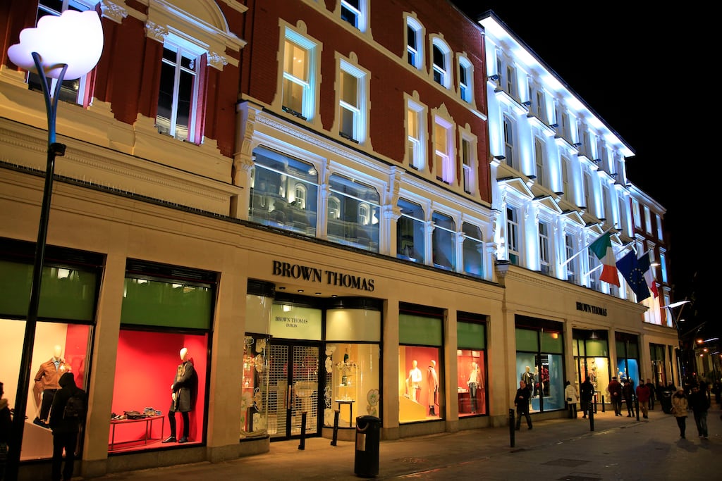 The Brown Thomas store on Grafton Street, Dublin, which is part owned by Signa. Photograph: Nick Bradshaw