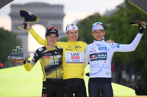 Tadej Pogacar reigns in Paris after winning Tour de France for fourth time