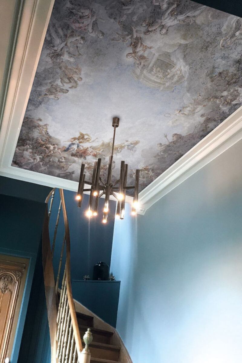 Rockett St George’s panoramic mural wallpaper  is a really easy and eye-catching way to amp up a room or entrance hall with good ceiling heights.