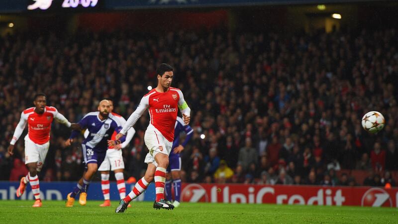 Mikel Arteta was once part of a last-minute questionable transfer rush of signings by Arsène Wenger. Photograph: Michael Regan/Getty Images