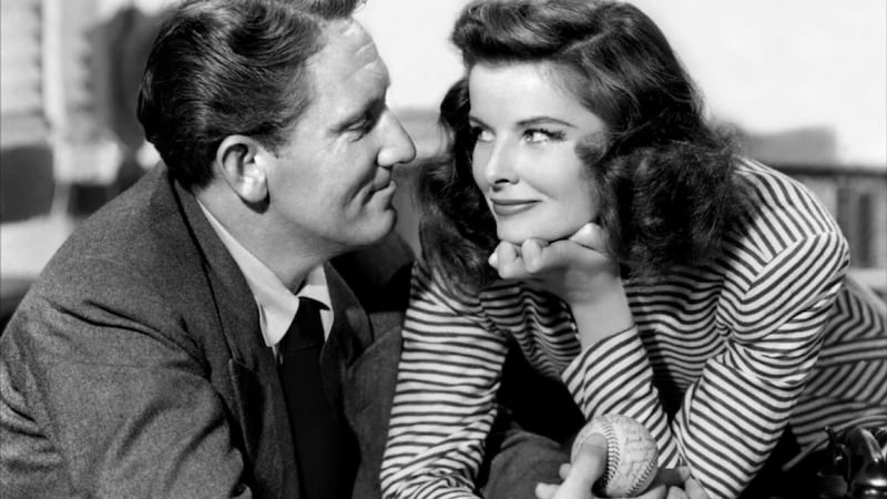 Spencer Tracy and Katherine Hepburn in Woman of the Year