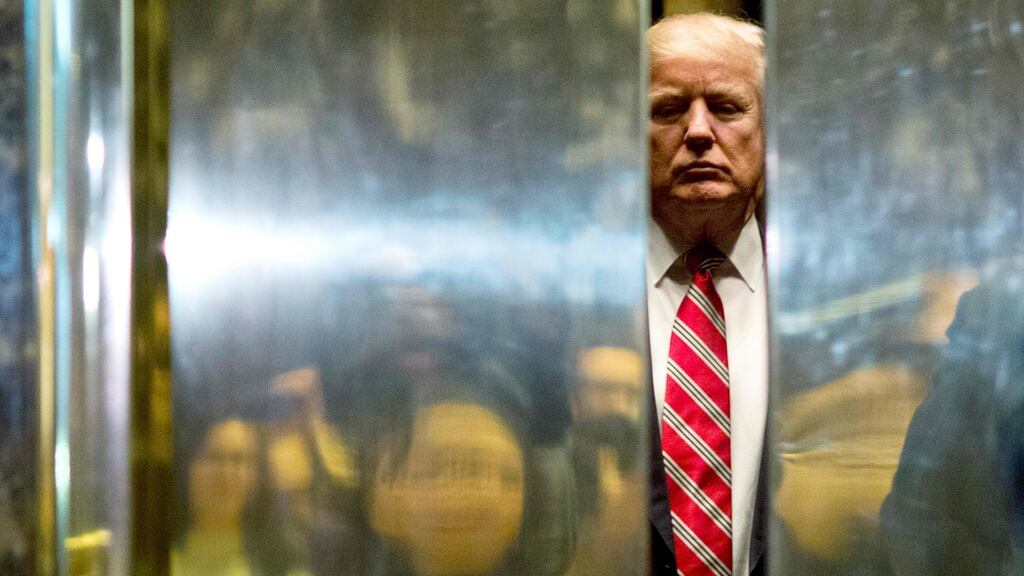 US president Donald Trump:  the entire auto industry is bracing for potential changes  in the North American Free Trade Agreement under Trump presidency. Photograph: Dominick Reuter/AFP/Getty Images