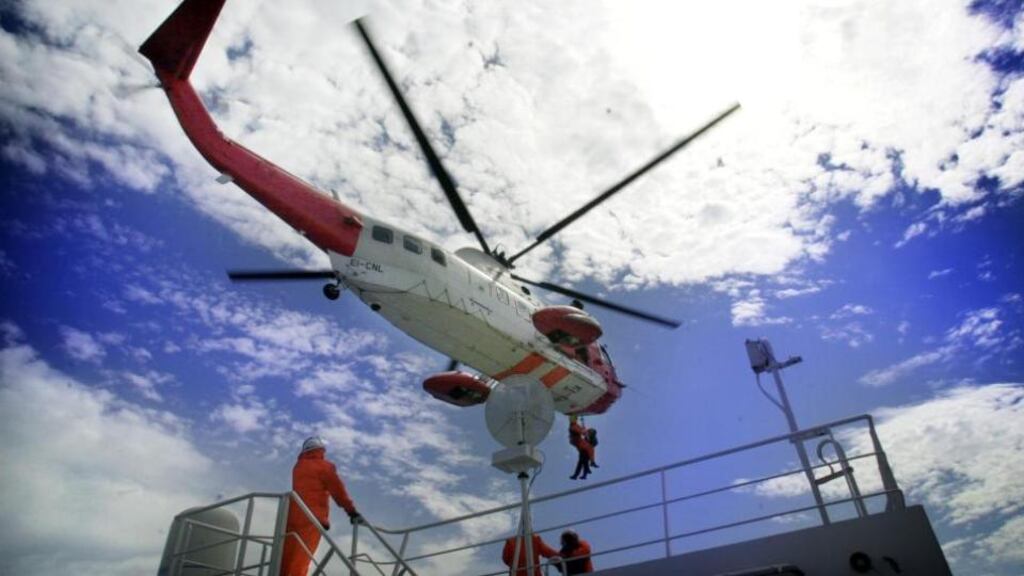 The Shannon-based rescue helicopter, the Fenit Lifeboat, Glenderry Coast Guard and the Ballyheigue Sea and Cliff Rescue have been involved in the search. File photograph: Bryan O’Brien