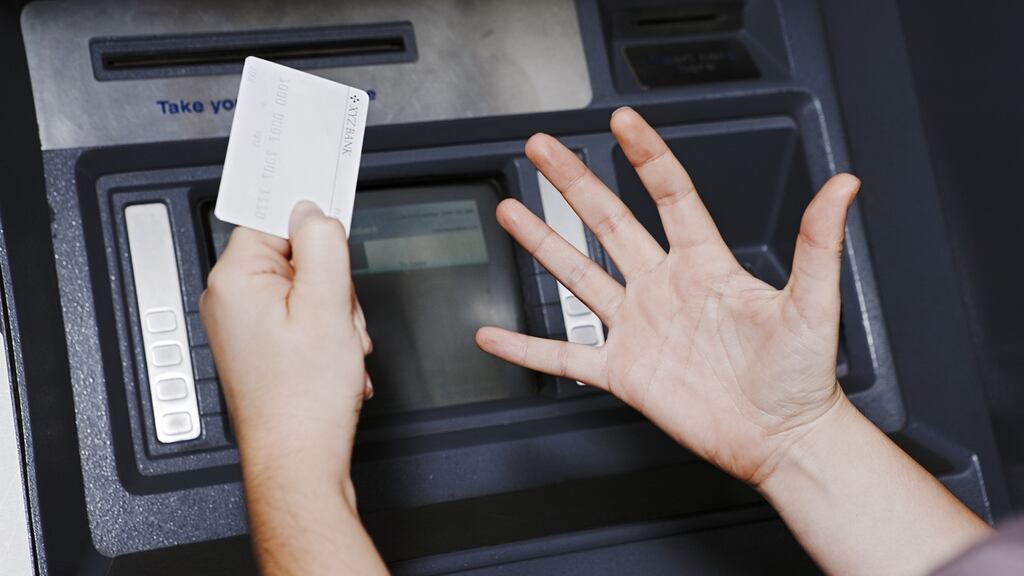 “The ATM made its whirring sound but no cash came out.” Photograph: iStock