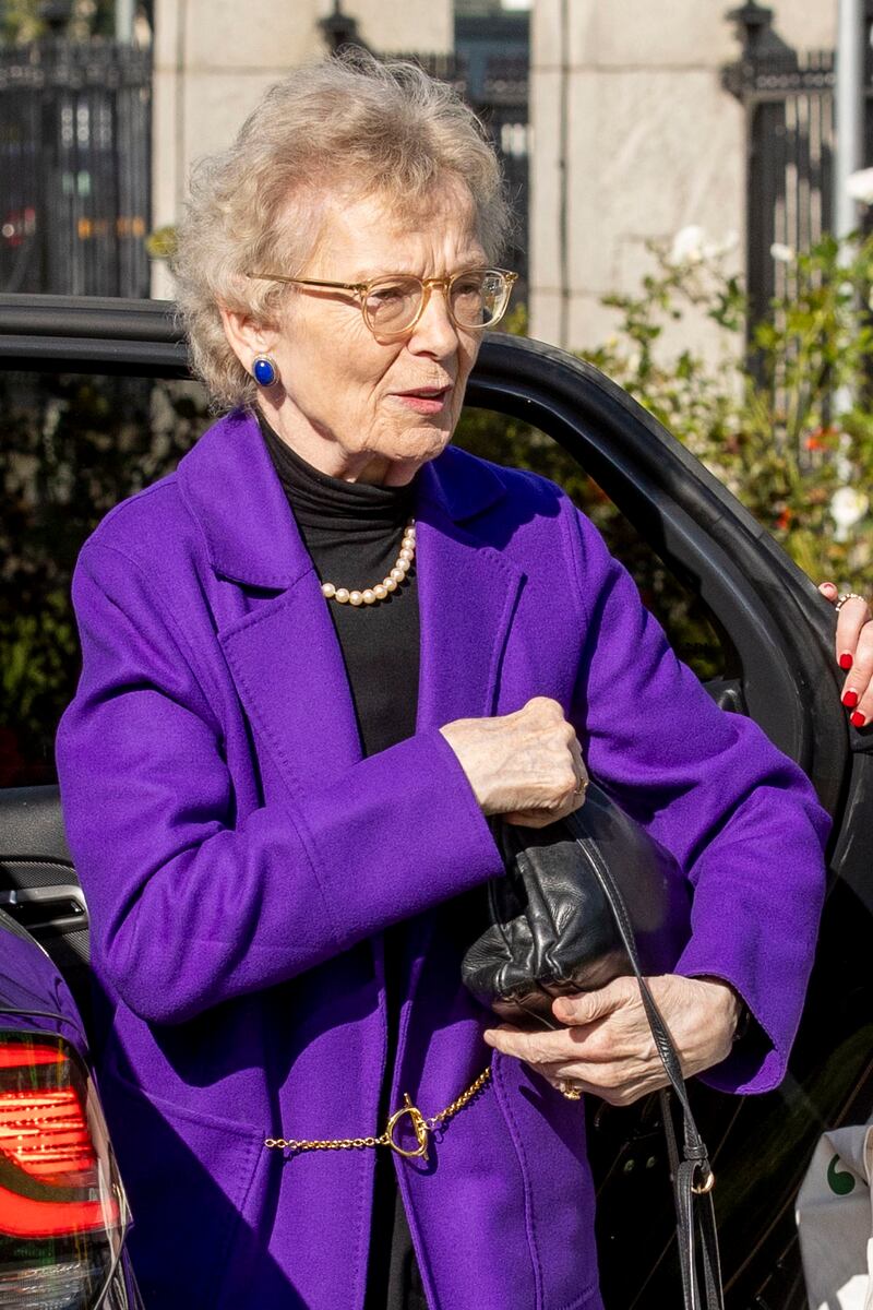 Former President Mary Robinson pictured at the service to celebrate the life of Bride Rosney at the RDS library on Friday. Photograph: Tom Honan