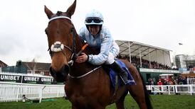 Blackmore gets Honeysuckle out the gap in Mares Hurdle