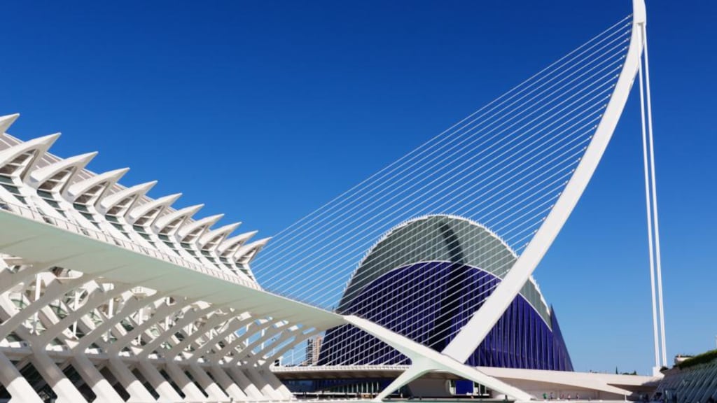 The City of Arts and Sciences designed by Santiago Calatrava