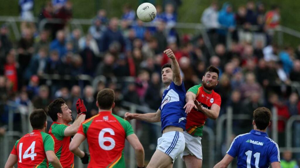 Laois midfielder Brendan Quigley is likely to prove a handful for Kildare.