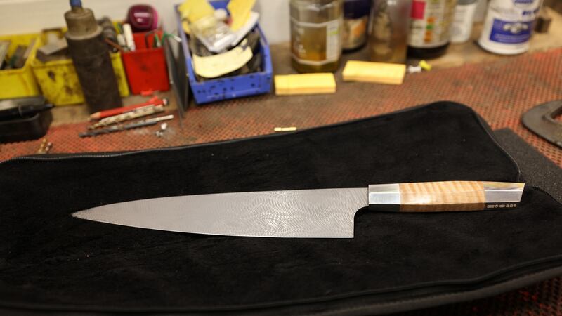 Award-winning knife made by Patrick Brennan. Photograph: Laura Hutton