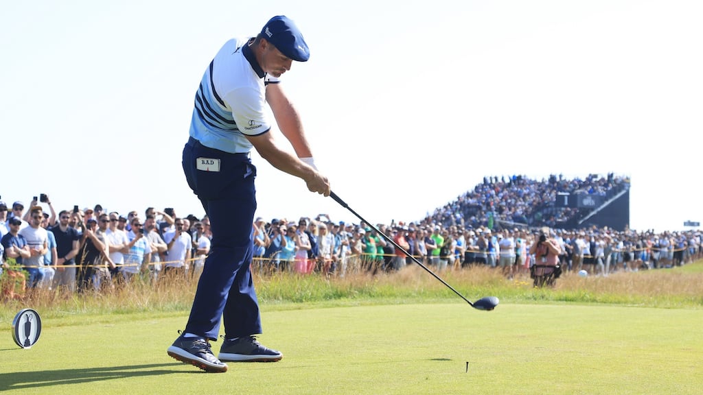A new law limiting the length on drivers for players such as Bryson DeChambeau came into play on Jnauary 1st. Photograph: Andrew Redington/Getty