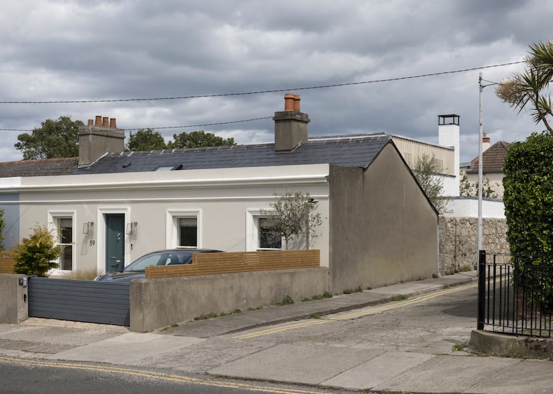 The Regency cottage in Sandycove features a two-storey extension, which is not visible from the front of the road. Photograph: Aisling McCoy