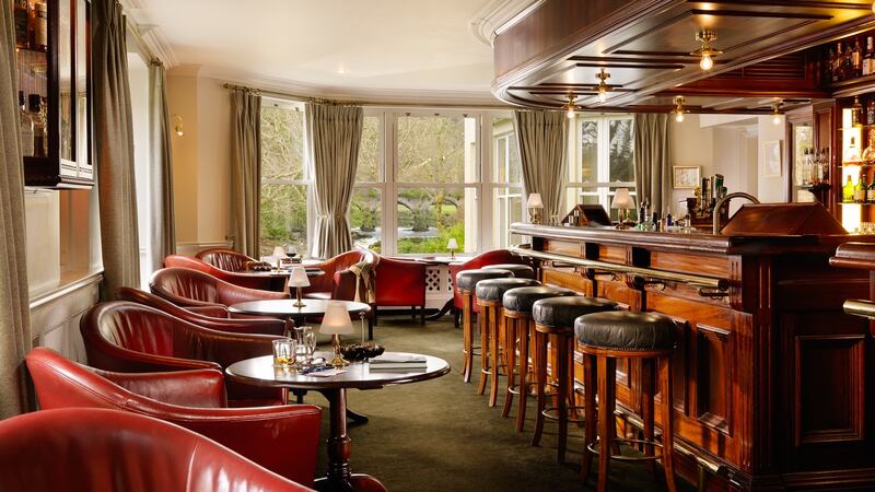 The bar in the Sheen Falls Lodge in Kenmare