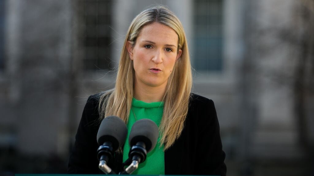 Minister for Justice Helen McEntee said it was important that gardaí do not 'have their hands tied behind their backs' but acknowledged there must be safeguards regarding personal data. Photograph: Gareth Chaney/Collins Photos