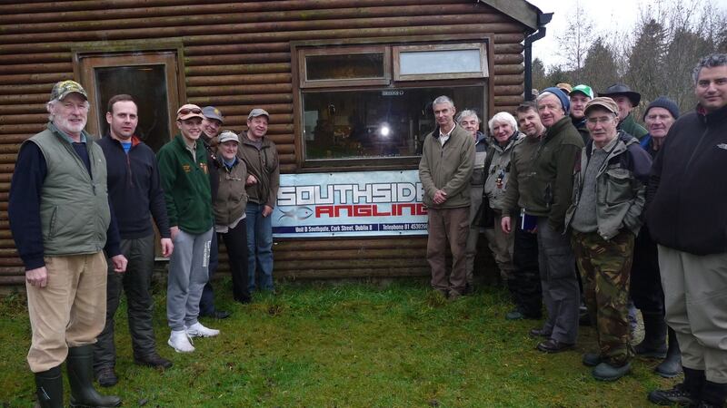 Finalists at Annamoe Trout Fisheries winter league final.