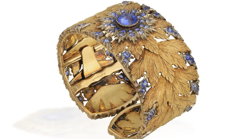Mario Buccellatti sapphire cuff, €46,000, Adam’s