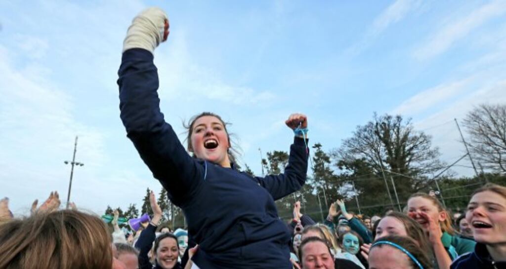 High emotions as Vicki Walsh who was ruled out of the final after an accident celebrates a famous win.