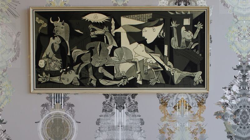 Timorous Beasties’  latest wallpaper is a dramatic and vibrant take on damask, a fabric that featured in big houses and stately homes.