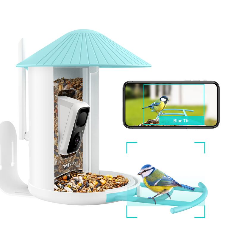Birdfy is a bird feeder with a camera installed, and when it detects a bird landing it will alert you via its phone app