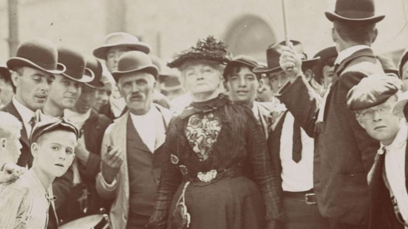 We only ask for justice: Mother Jones at the start of the Children’s Crusade, a walk from Philadelphia to Long Island in 1903, to publicise the conditions of children working in textile mills. Photograph: Library of Congress