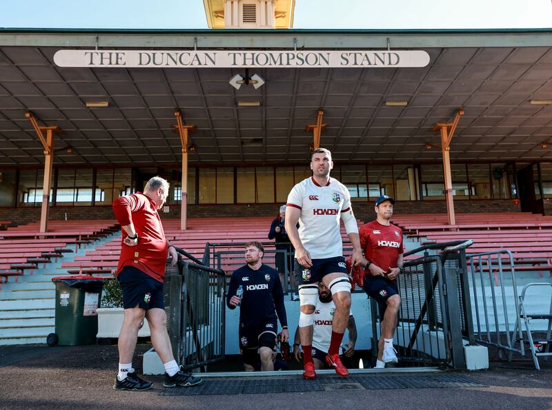 Tadhg Beirne at Friday's captain's run at the North Sydney Oval. Photograph: Dan Sheridan/Inpho