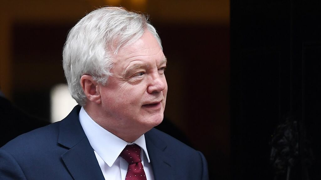 British Brexit minister David Davis: “In a negotiation you always have to have the right to walk away – if you don’t, you get a terrible deal”, he told MPs in the House of Commons. Photograph: Andy Rain/EPA