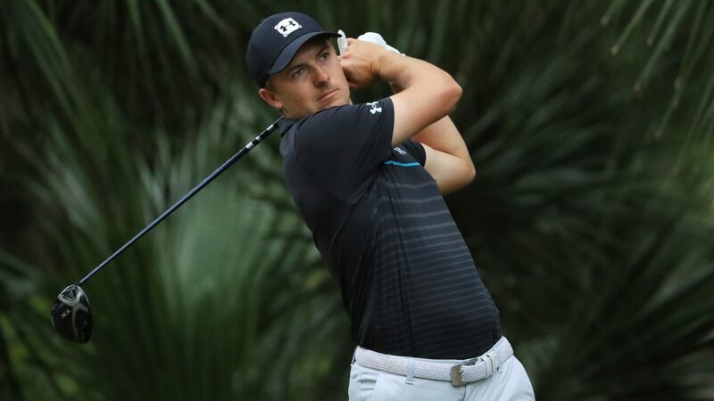 Jordan Spieth recovered from a triple bogey to storm into contention in South Carolina. Photograph: Streeter Lecka/Getty