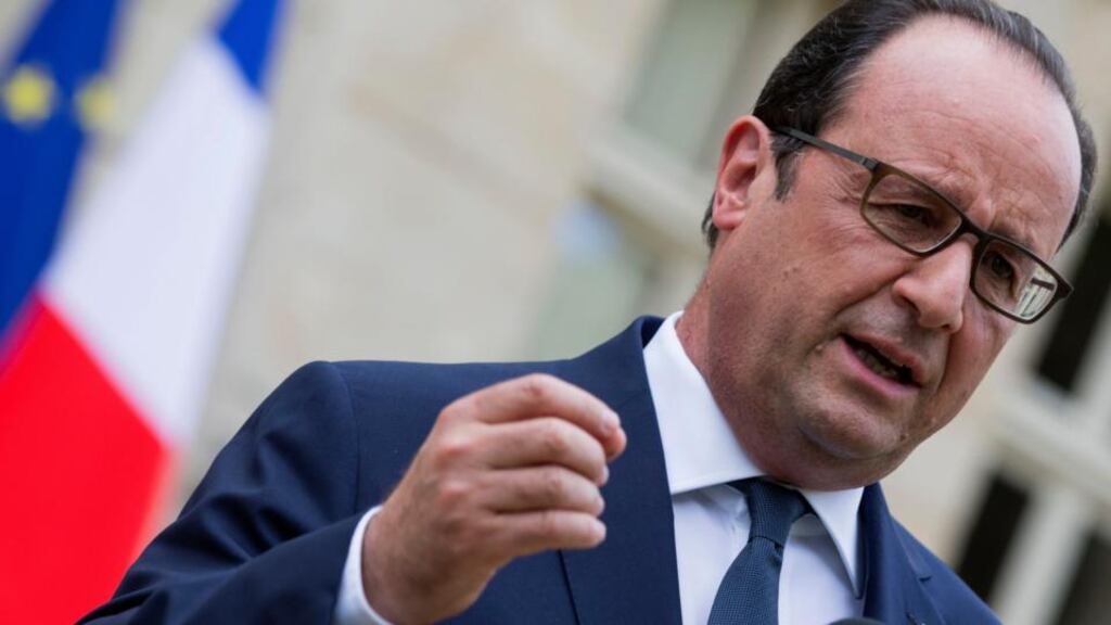 French president François Hollande took the unusual step of referring the legislation to the constitutional council to ensure it would not be challenged as unlawful. Photograph: Philippe Wojazer/Reuters
