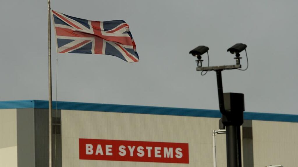 BAE Systems: reported sharp fall in profits. Photograph: Andrew Matthews/PA