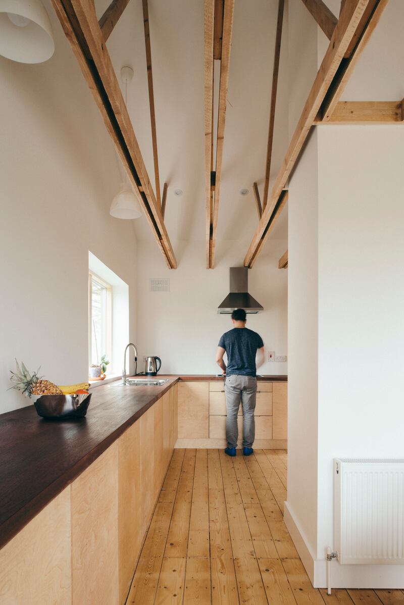 Kitchen of the Booterstown upsidedown house