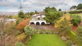 Hidden home on a hill in Killiney with views of mountains and sea