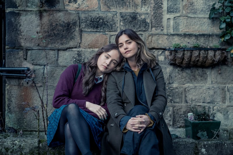 The Jetty: Ruby Stokes and Jenna Coleman star in a crime thriller set in a lake town in Lancashire. Photograph: Ben Blackall