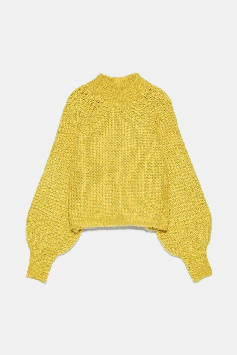 Yellow jumper, €29.99, Zara