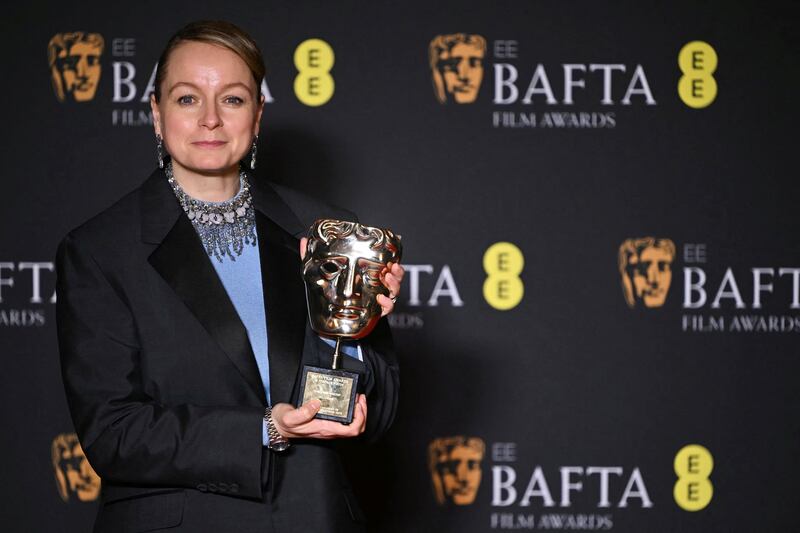 Baftas 2024: Samantha Morton received the fellowship of the academy. Photograph: Justin Tallis/AFP via Getty