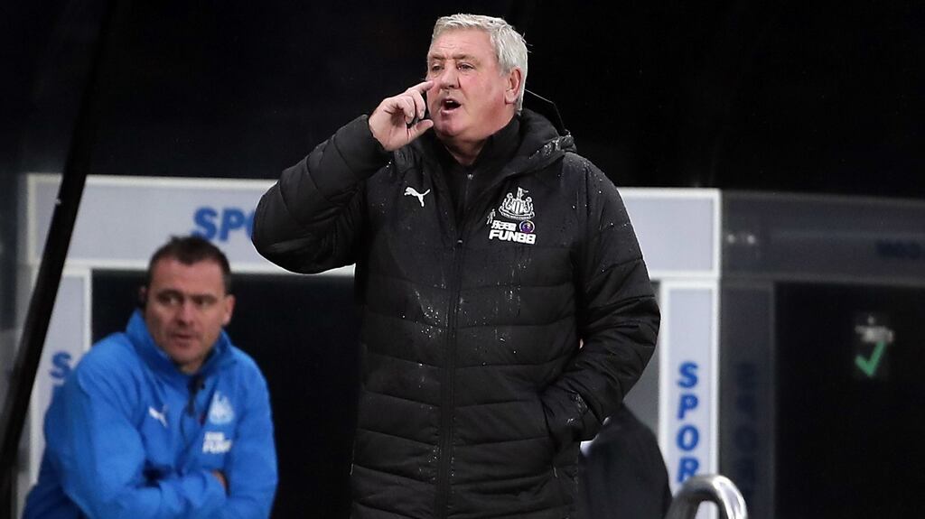 Newcastle United manager Steve Bruce says two of his players are ‘not well at all’ after contracting Covid-19. Photo: Richard Sellers/PA Wire