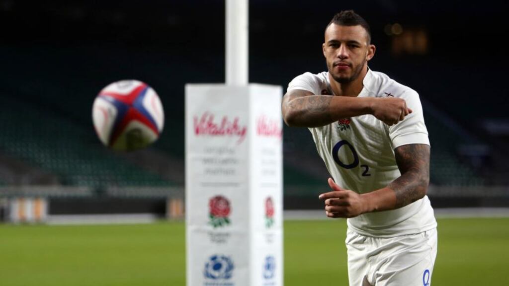 England’s Courtney Lawes looks set to return to fitness in time for the Six Nations fixture with Ireland - as does Tom Wood. Photograph: Geoff Caddick/PA