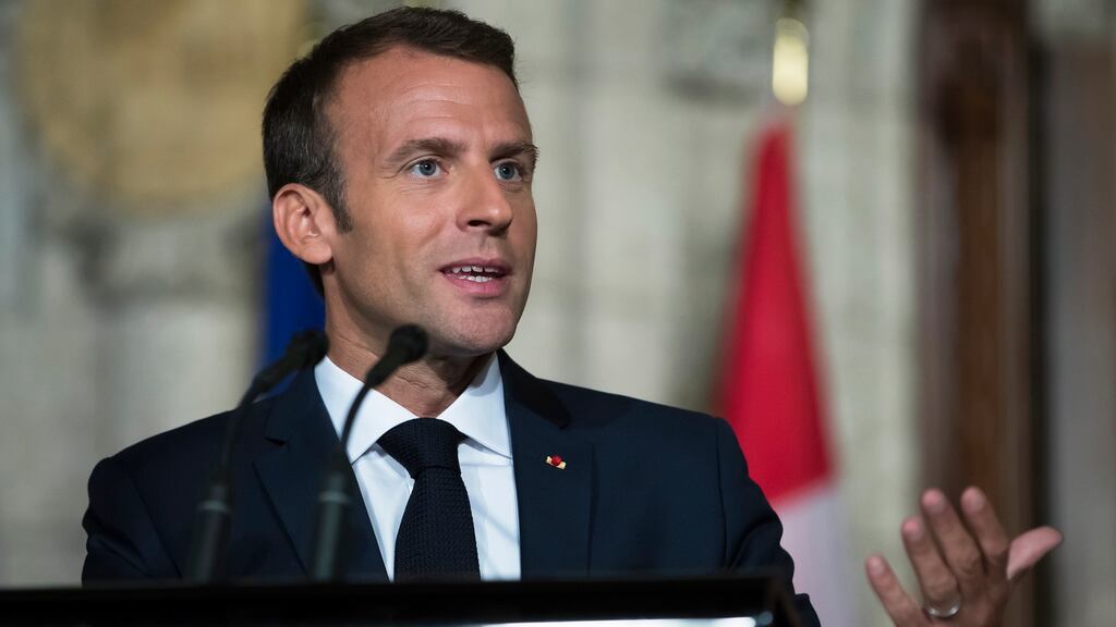 French president Emmanuel Macron: his proposals were pitched unrealistically at a German audience and he is now isolated by the lack of southern allies. Photograph: Ian Langsdon