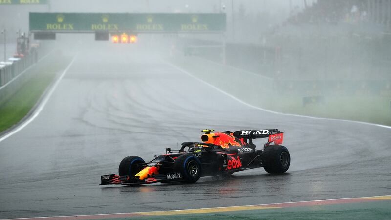 Mexico’s Sergio Perez driving his Red Bull during the Belgian Grand Prix at Spa-Francorchamps. Photograph: Photograph: Dan Mullan/Getty Images